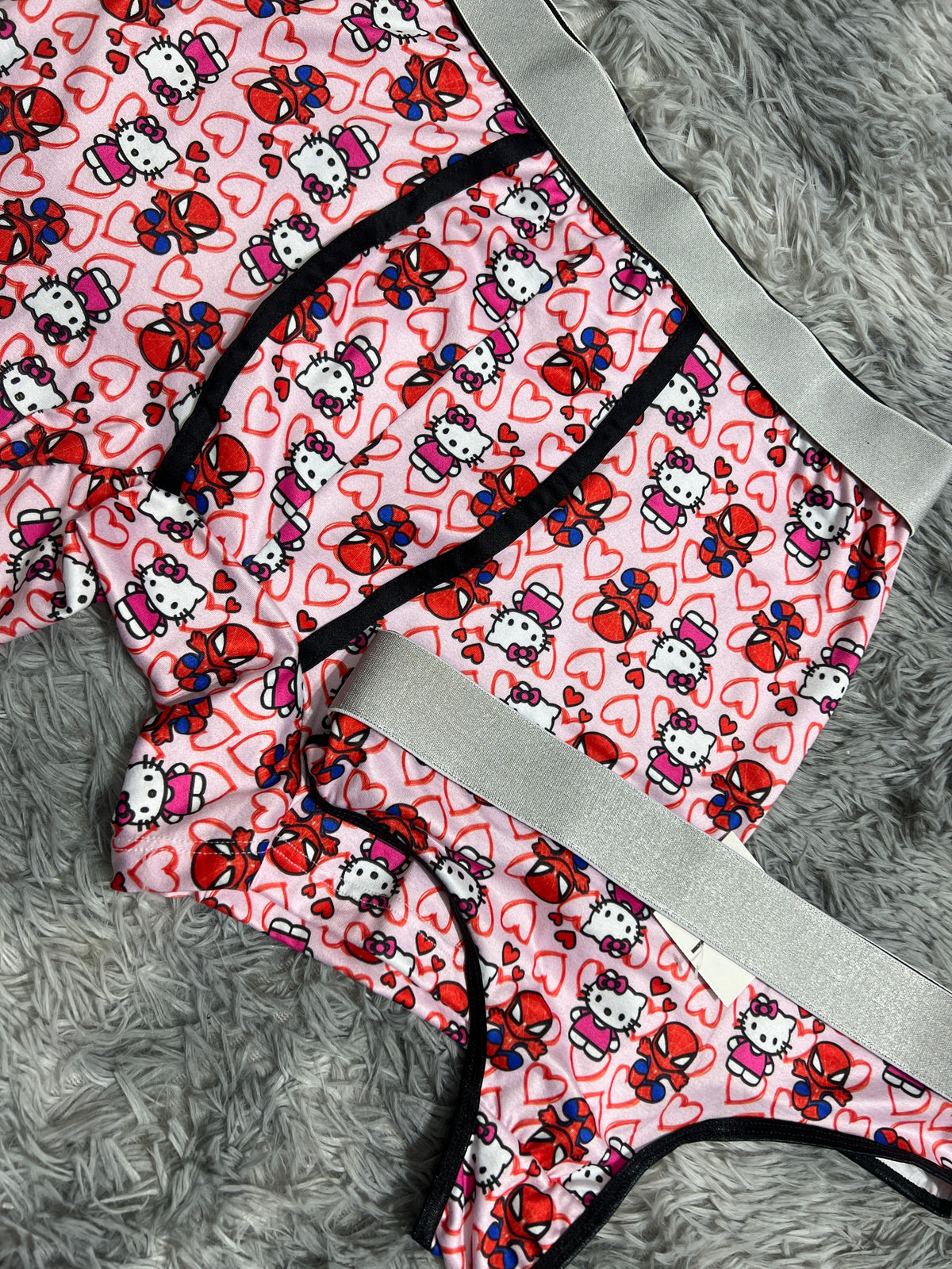 Spider Kitty Rosa Duo Unitalla Con Tanga