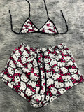 Hello Kitty Caras Top Con Short Afelpado