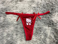 Hello Kitty Delgada Rojo Delgada Tanga De Dama