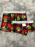 Grinch cuadros rojos Duo Con Boxer Xl