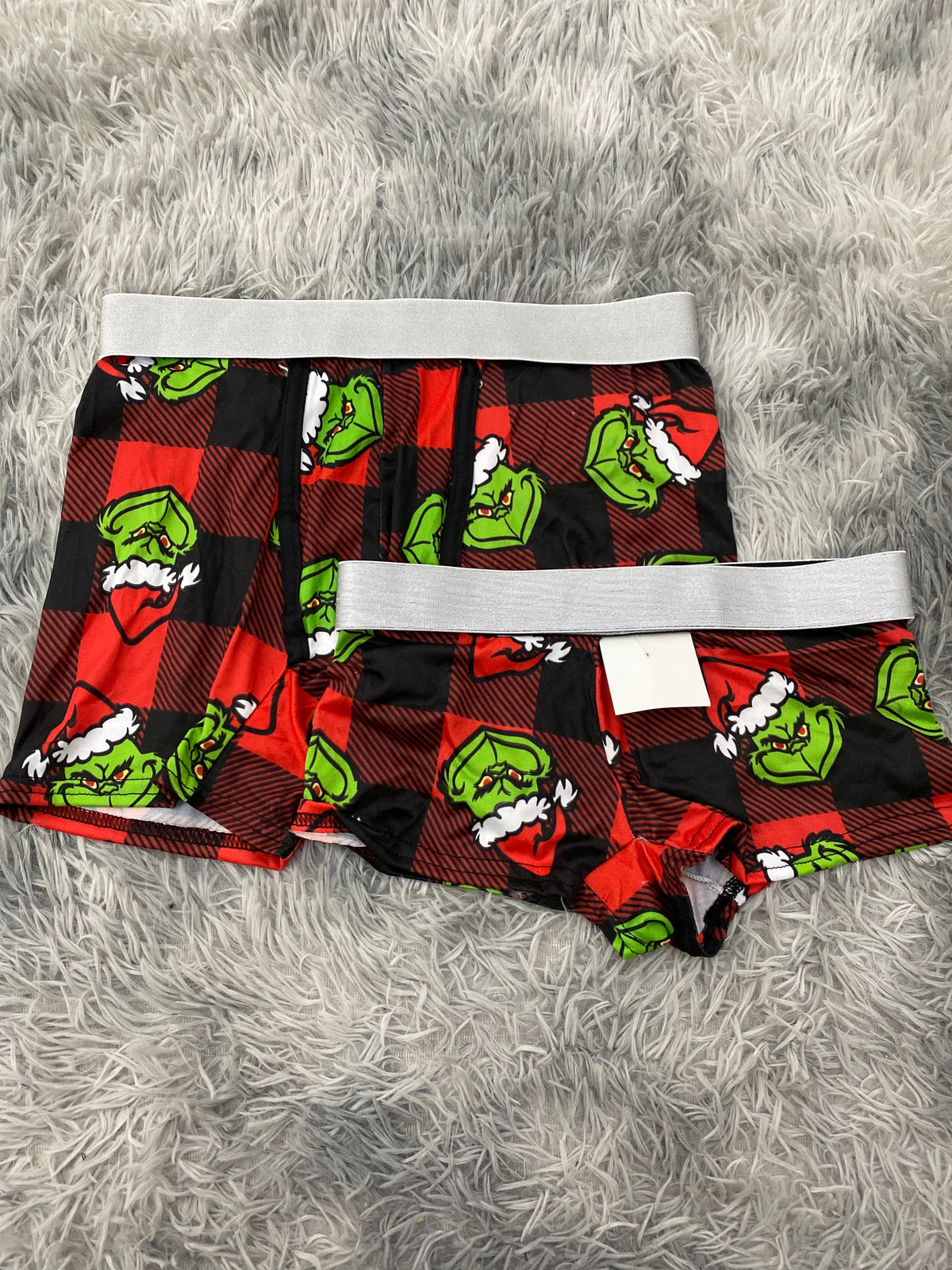 Grinch cuadros rojos Duo Con Boxer Xl