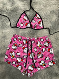 Hello Kitty Flores Top Con Short Brush