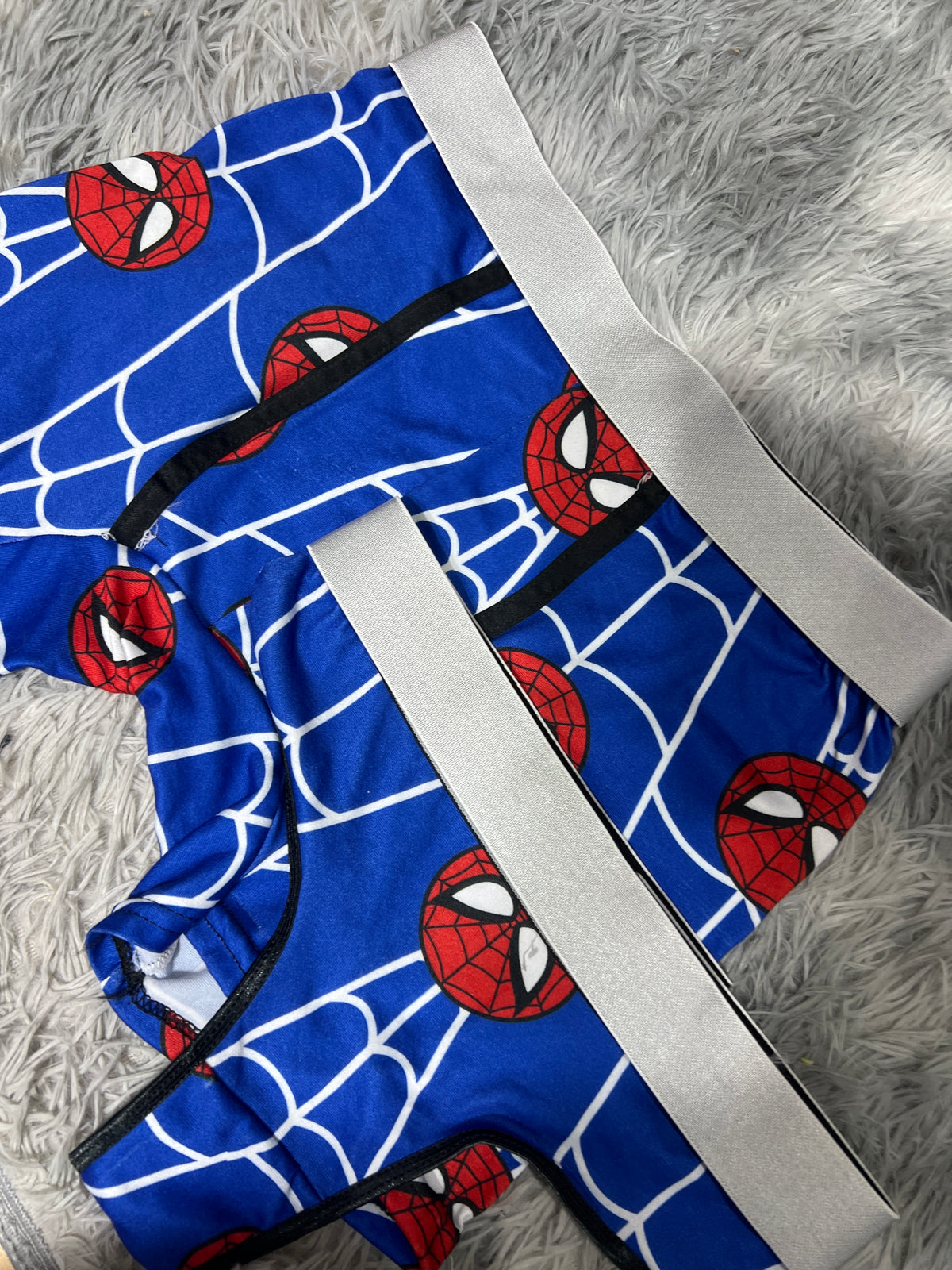 Spiderman Telaraña Azul Duo Unitalla Con Tanga