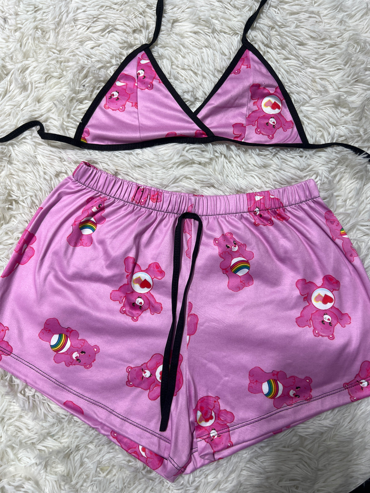 Osos Carinosos Rosa Top Con Short Brush