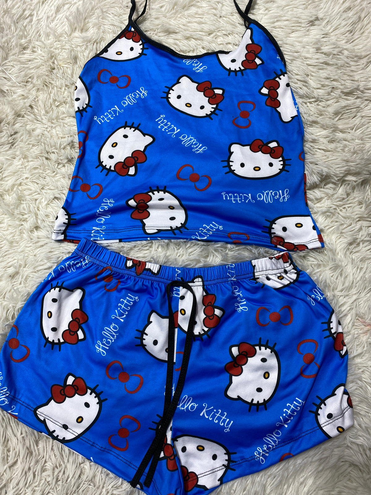 Hello Kitty Azul Blusa Con Short
