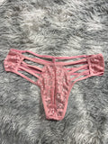 Líneas Rosa Tanga De Dama