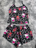 Spider Kitty Blusa Con Short
