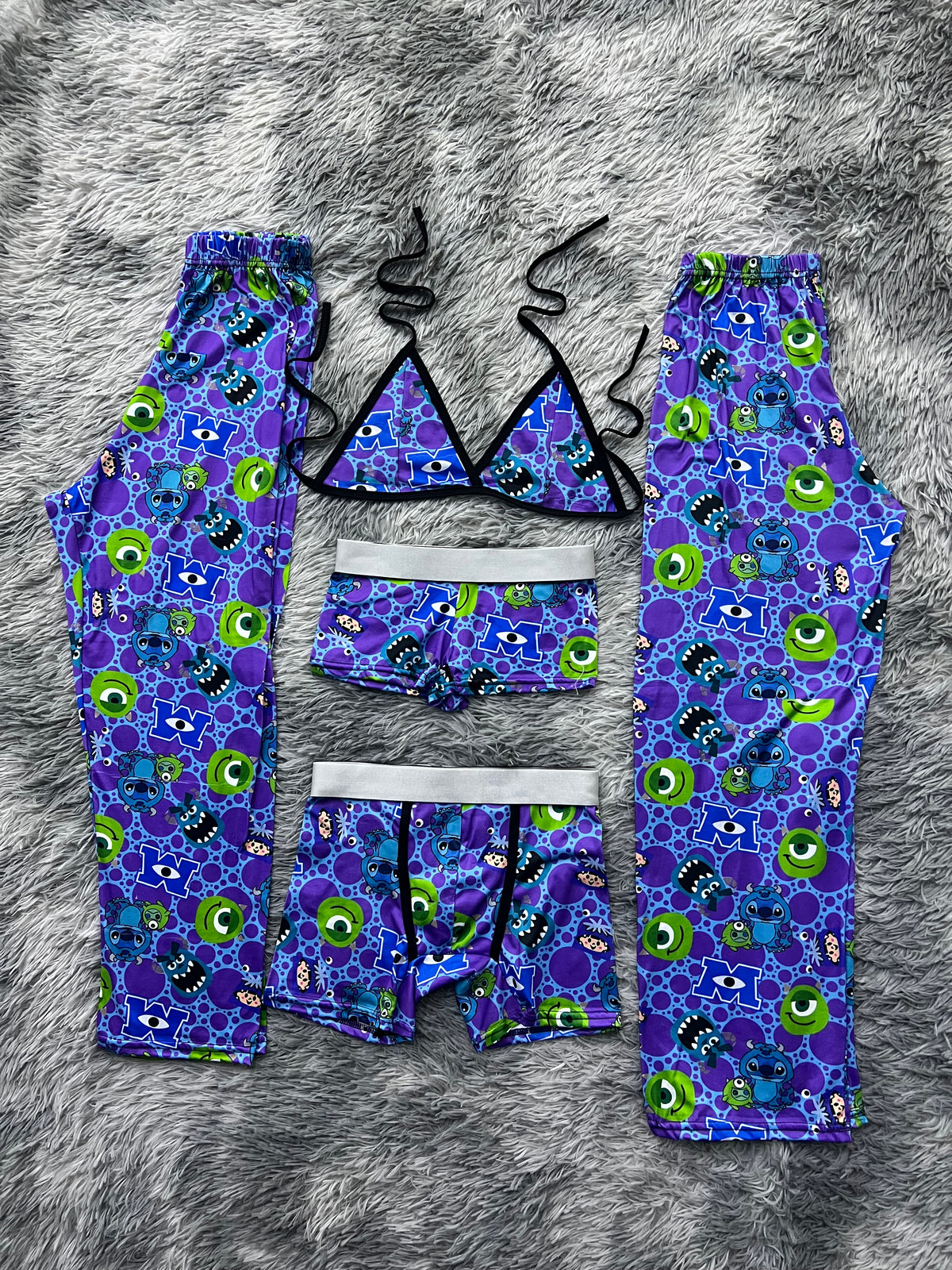 Stitch Monsterc Inc Pijama De 5 Piezas