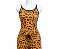 Leopardo Blusa Con Short