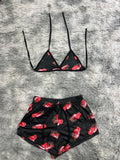 Cars Negro Top Con Short Brush