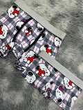 Snoopy Boxer Gris Pastel Duo Con Boxer Unitalla