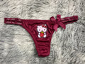 Hello Kitty Gruesa Color Vino Tanga De Dama
