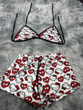 Spider Kitty Top Con Short Afelpado