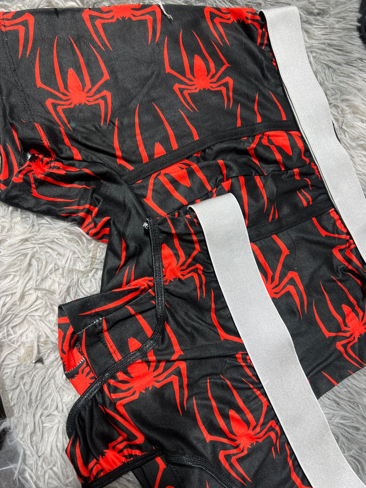 Araña Roja Dúo Unitalla Con Tanga