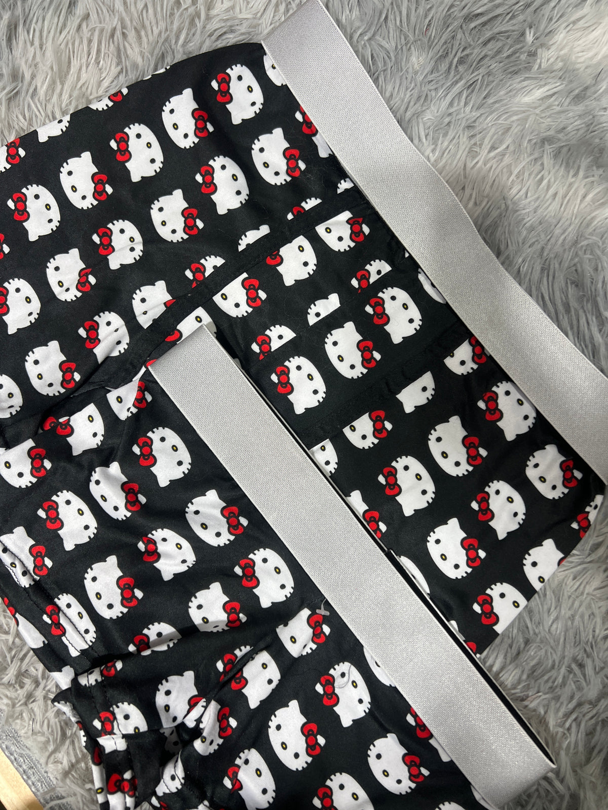 Hello Kitty Caras Fondo Negro Duo Con Boxer Unitalla