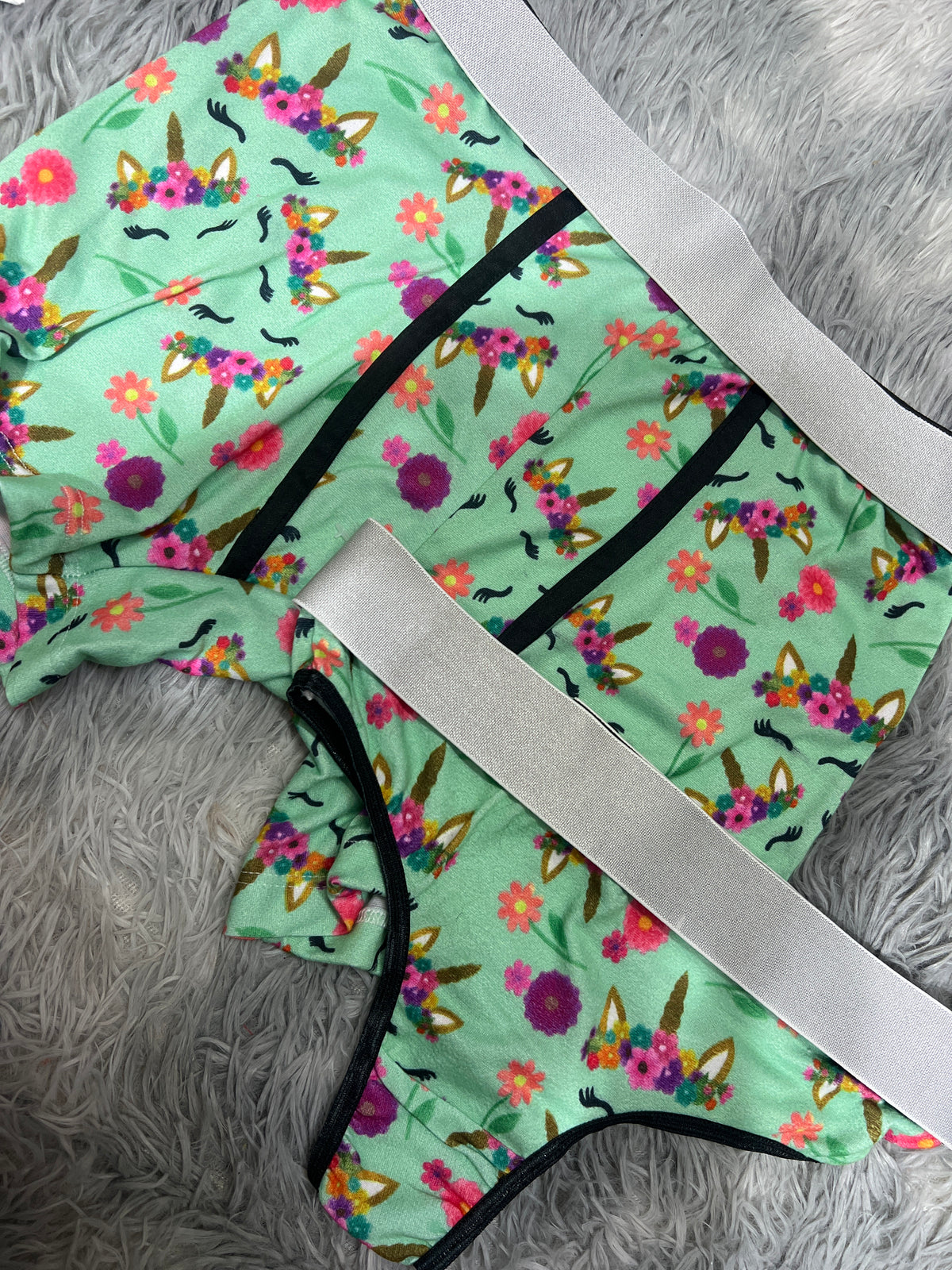 Unicornio Verde Duo Unitalla Con Tanga