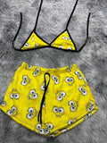 Bob Esponja Top Con Short Afelpado