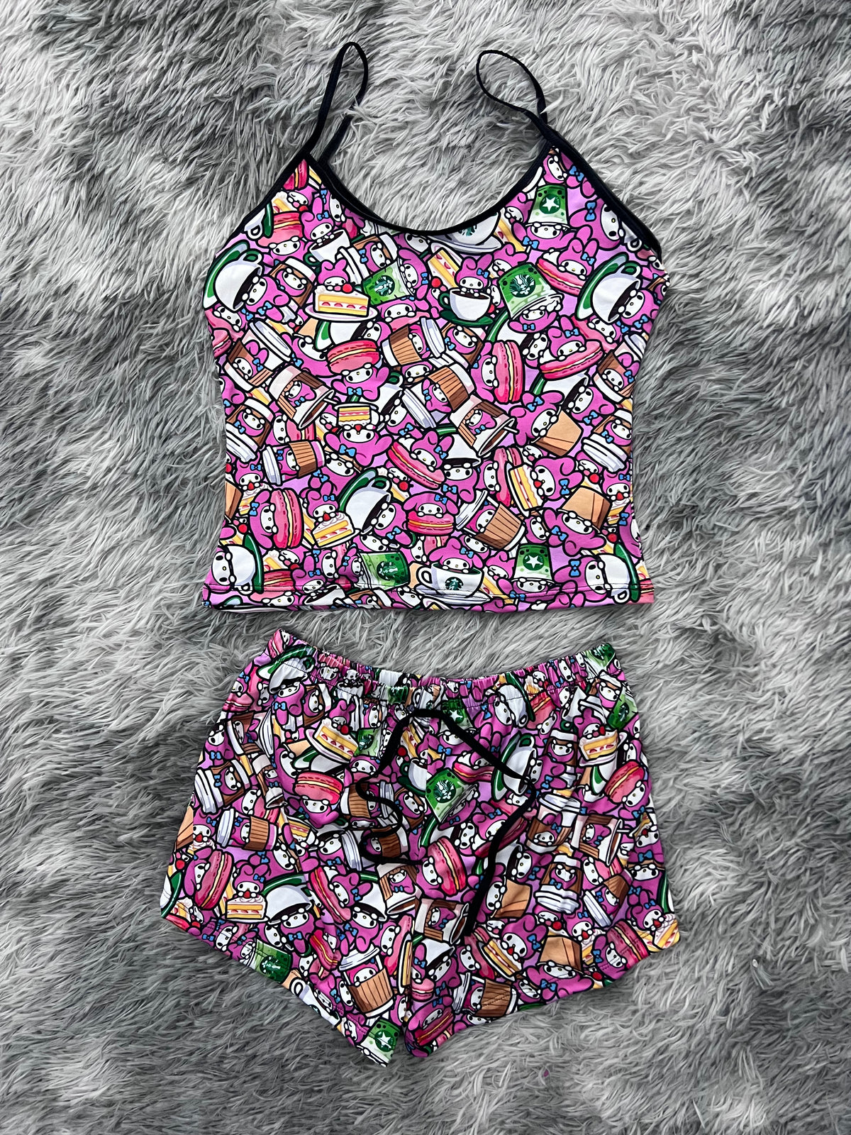 My Melody Starbucks Blusa Con Short