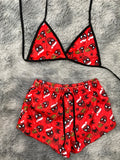 Spiderman navidad nieve fondo rojo Top Con Short Unitalla De Afelpado