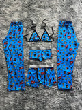 Cars Fondo Azul Pijama De 5 Piezas