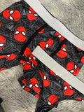 Spiderman Negro Con Gris Duo Unitalla Con Tanga