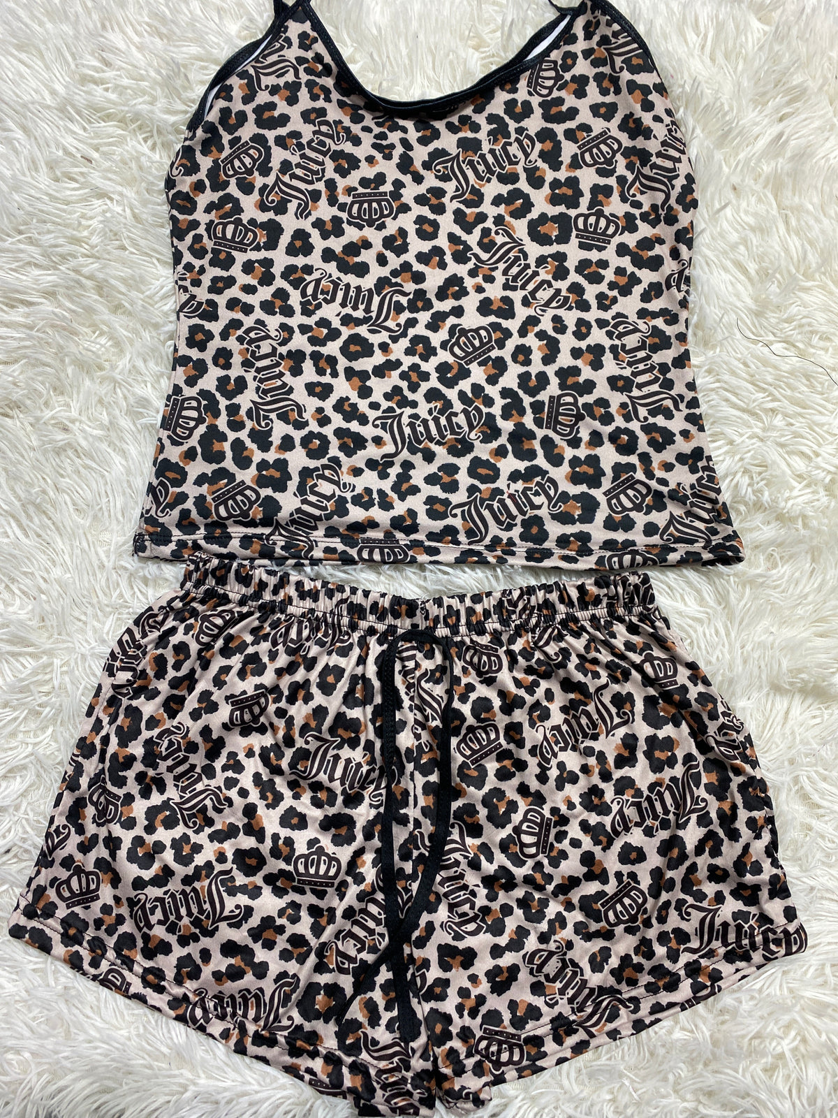 Juicy Leopardo Blusa Con Short
