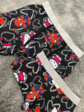 Spider Kitty Corazones Fondo Negro Duo Con Boxer XL
