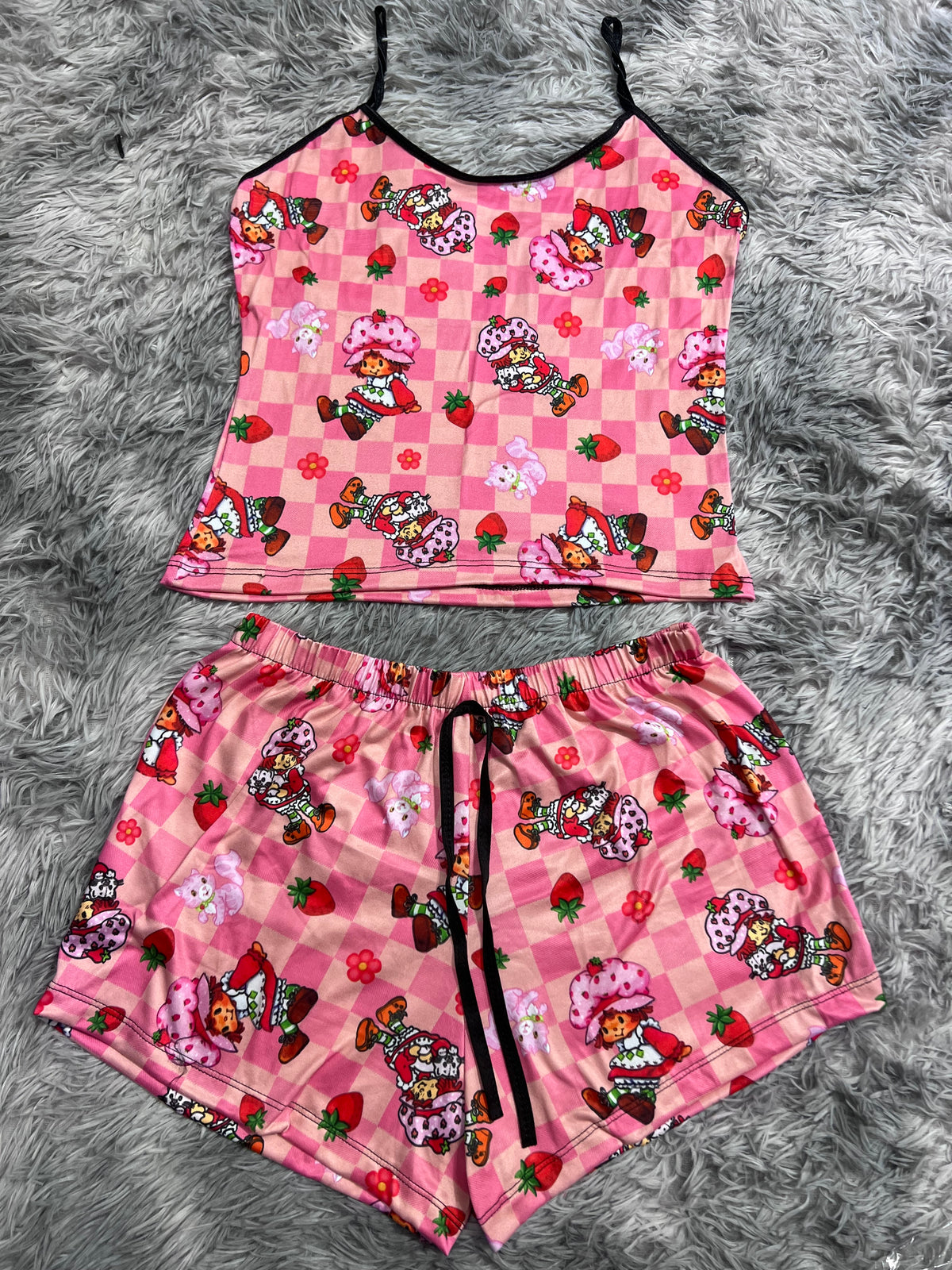 Rosita Fresita Cuadros Blusa Con Short