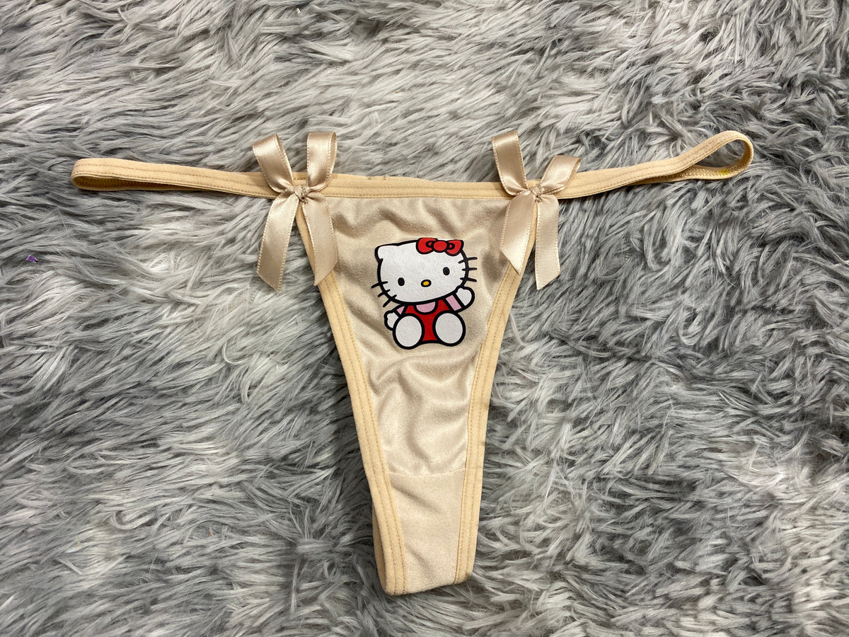 Hello Kitty Delgada Color Carnita Tanga De Dama