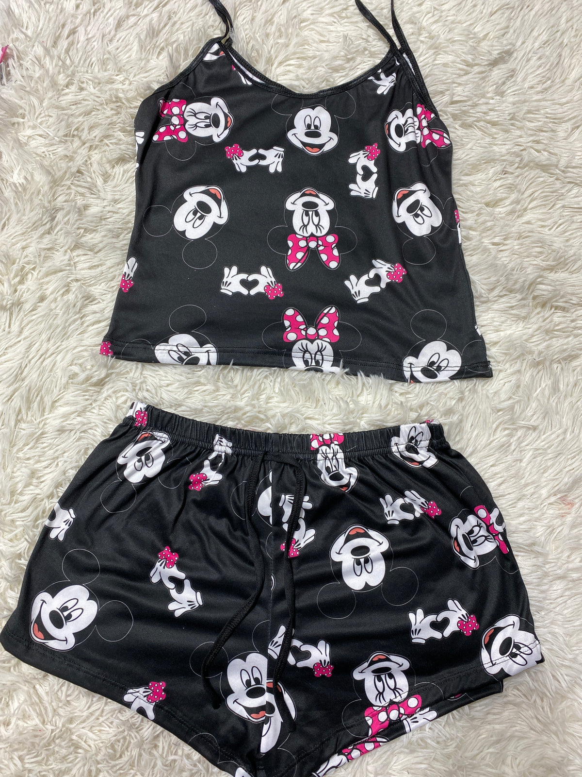 Mickey Mouse Y Minnie Blusa Con Short