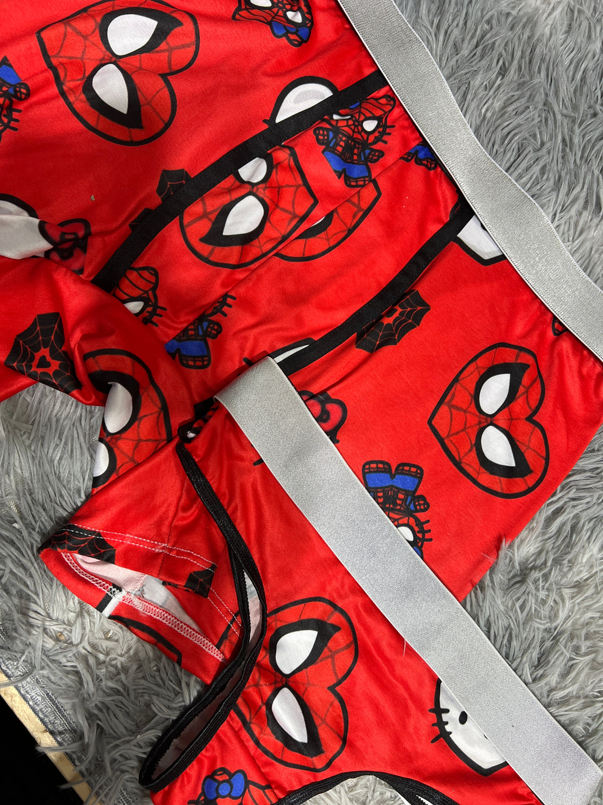 Spider Kitty Rojo Duo XL Con Tanga