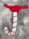 Tanga de broma bastón de navidad