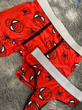 Spiderman Fondo Rojo Duo XL Con Tanga