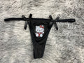 Hello Kitty Negro Delgada Tanga De Dama