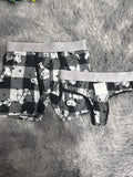 Snoopy Cuadros Negros Duo Unitalla Con Tanga