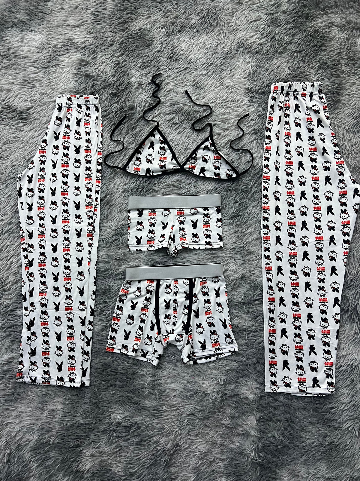 Play Boy Y Hello Kitty Pijama De 5 Piezas