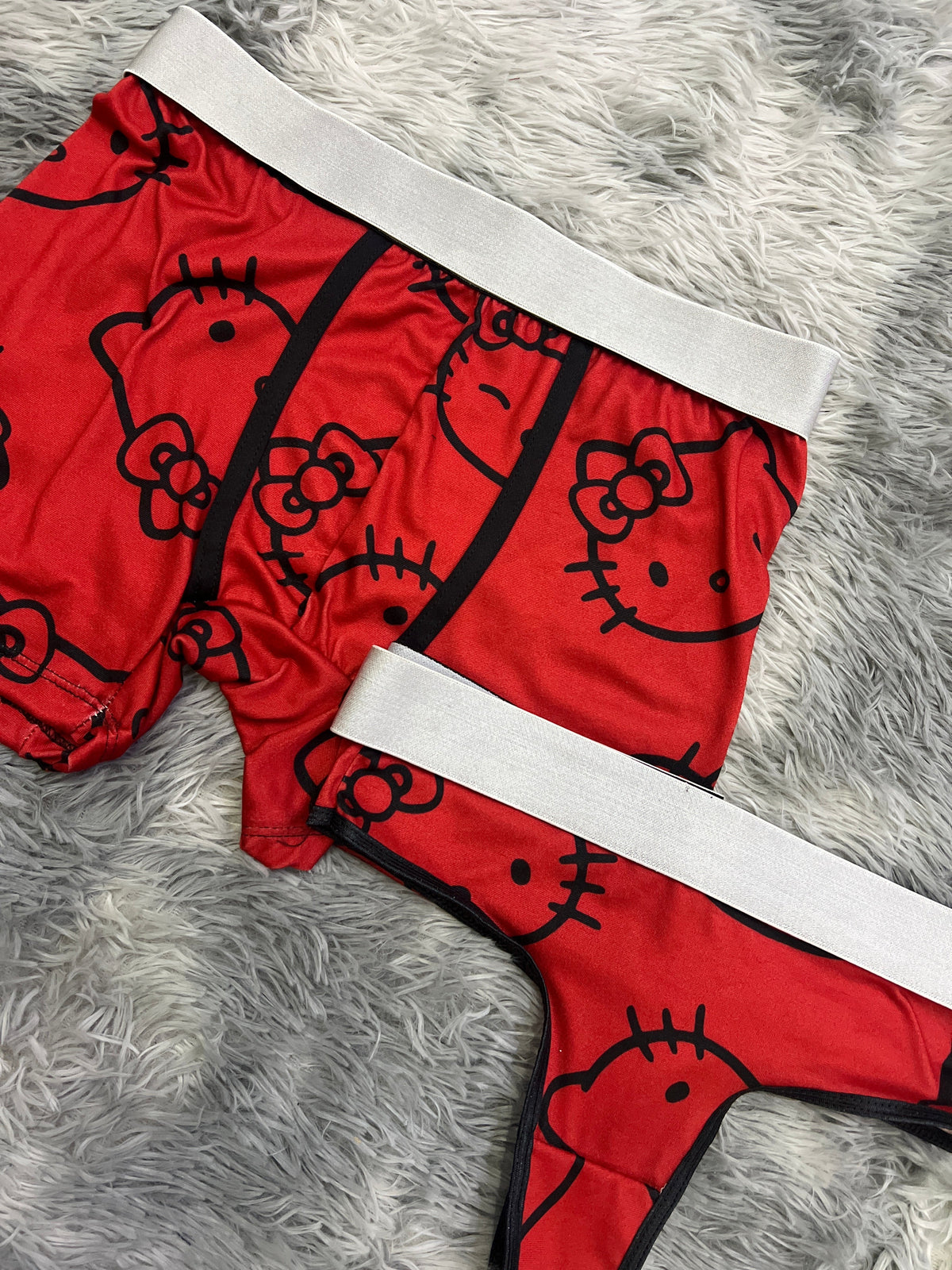 Hello Kitty Rojo Duo Unitalla Con Tanga