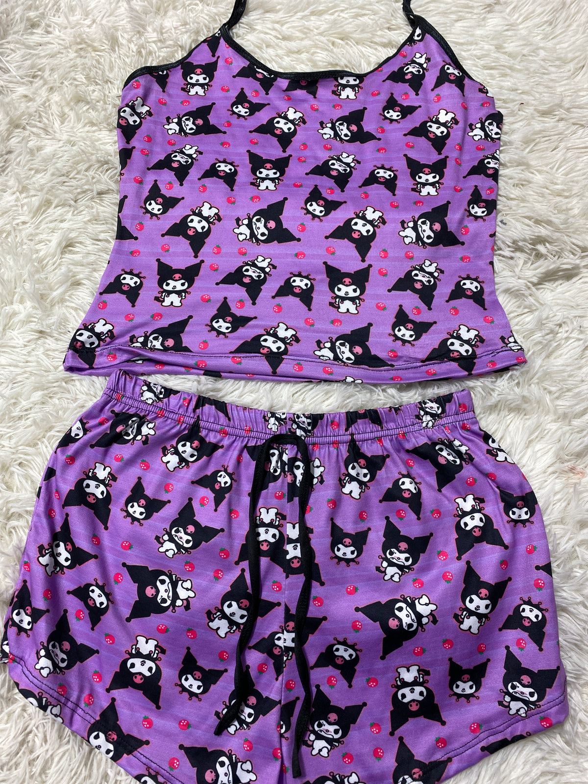 Kuromi Morado Blusa Con Short