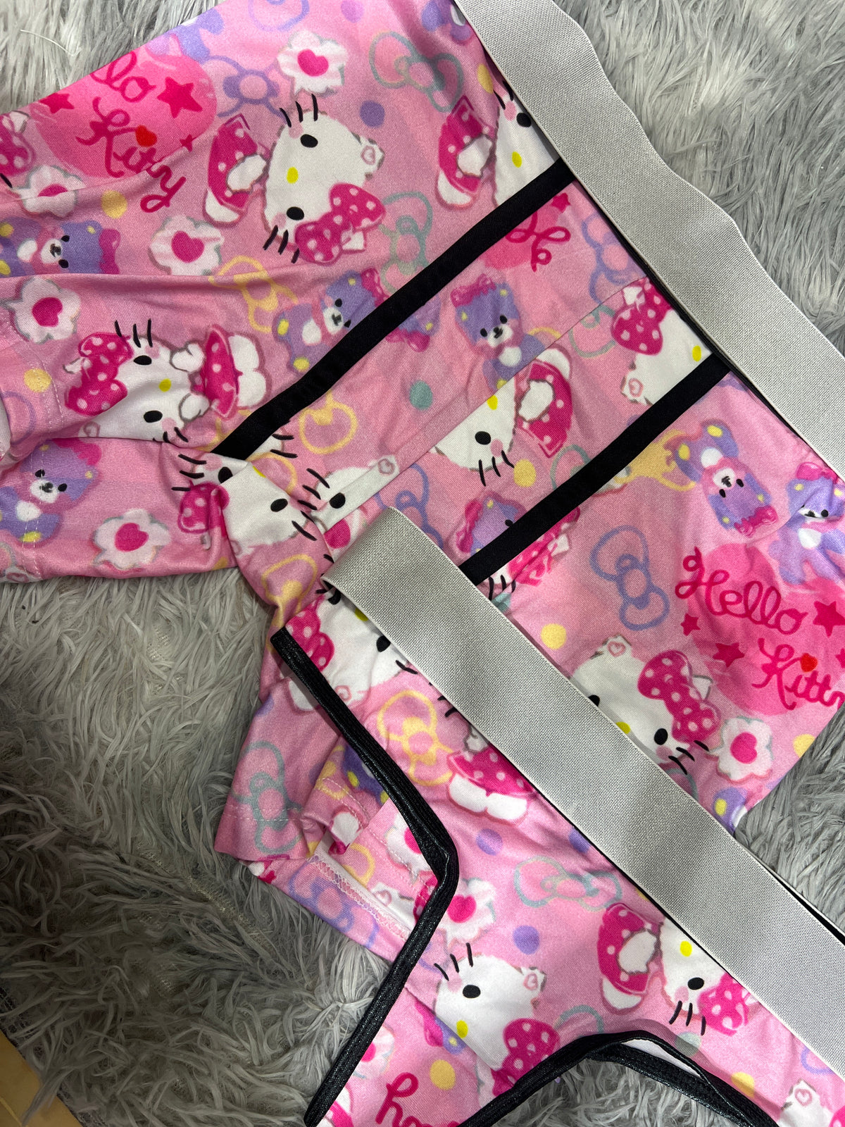 Hello Kitty Rosa Duo Unitalla Con Tanga