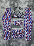 Spiderman Telarañas Azules Pijama De 5 Piezas