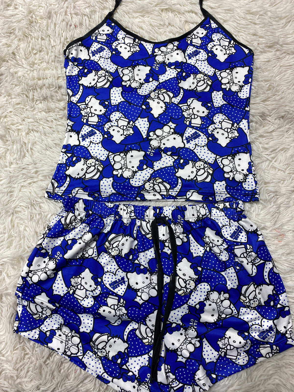 Hello Kitty Azul Blusa Con Short