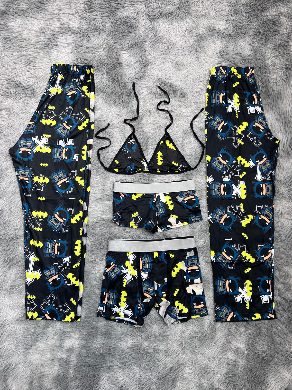 Batman Cruz Pijama De 5 Piezas