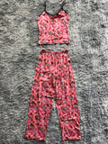 Rosita Fresita Cuadrados Rosas Blusa Con Pantalón