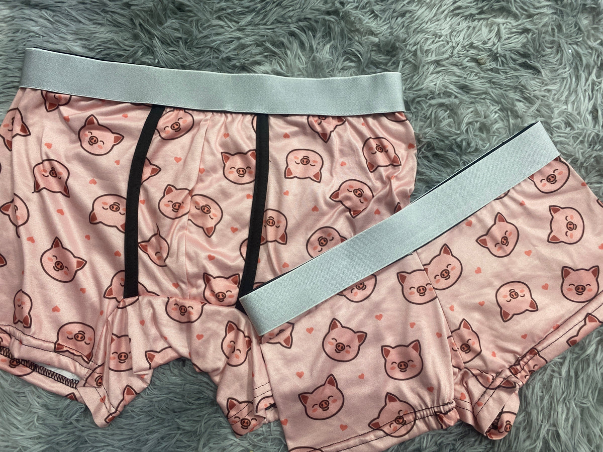 Puerquito Con Corazón Duo Con Boxer Unitalla