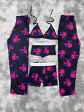 Play Boy True Religion Azul Y Rojo Pijama De 5 Piezas