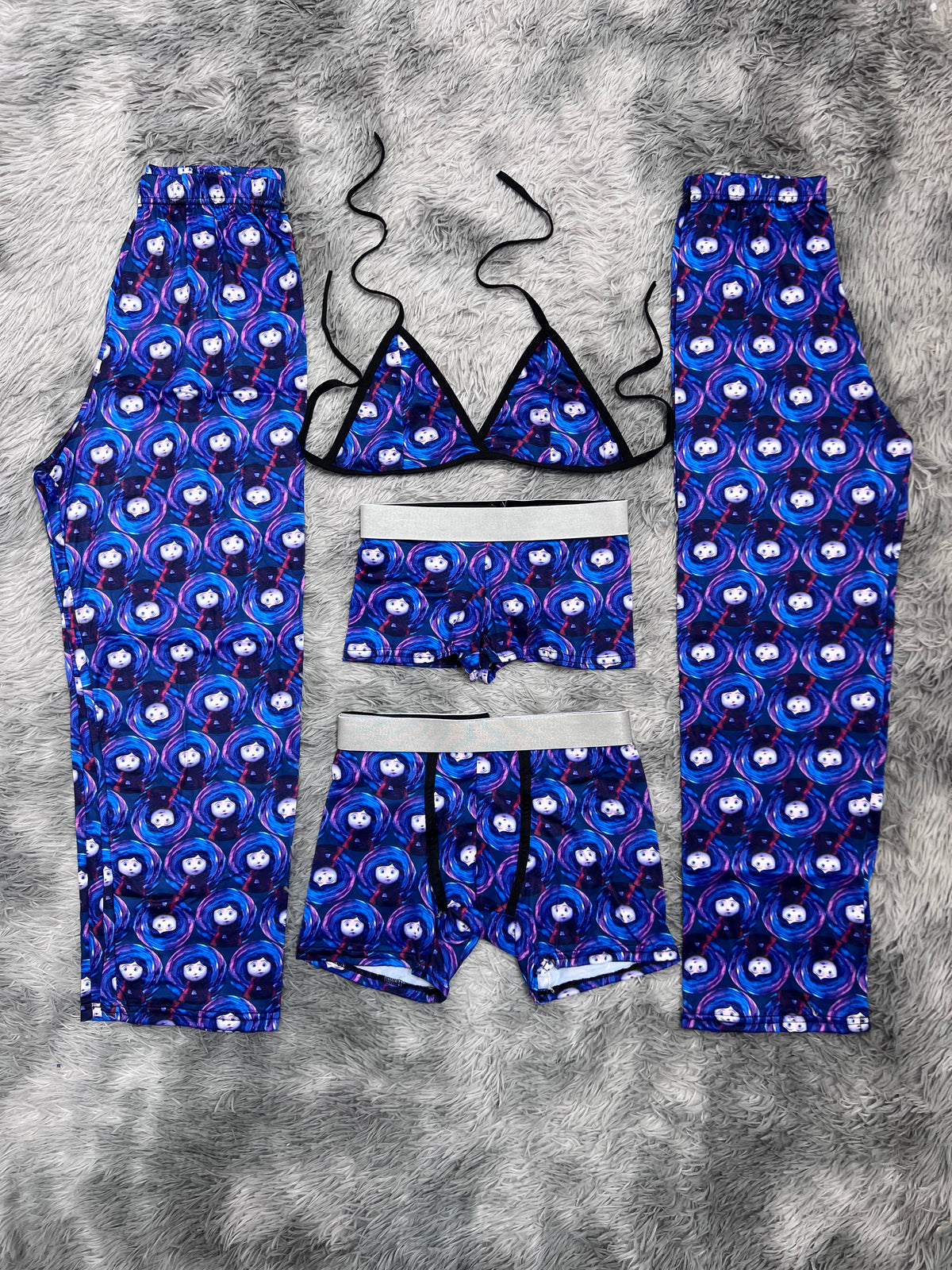 Coraline Puente Pijama De 5 Piezas