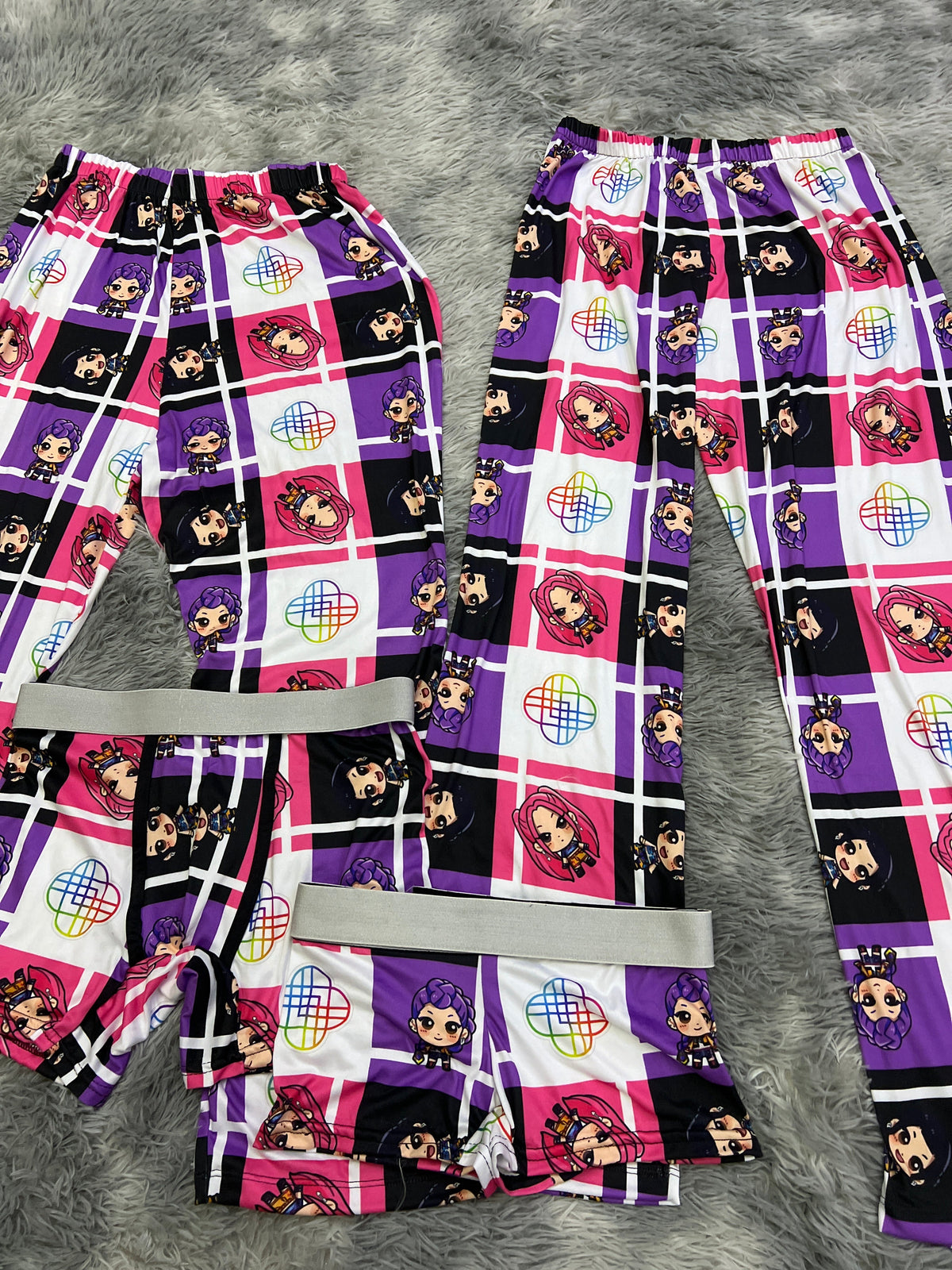 Kpop Couples Cuadros Pijama De 5 Piezas