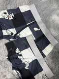 Snoopy Cuadros Negros Y Blancos Duo Con Boxer Unitalla