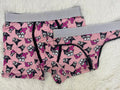 My Melody Y Kuromi Print Rosa Duo Unitalla Con Tanga