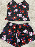 Hello Kitty Y Spiderman Blusa Con Short
